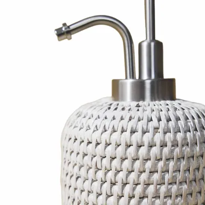 Porte-savons - Grand distributeur de savon en rotin - KING ZOO