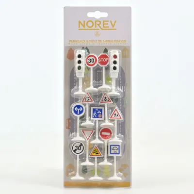 Toys - Road Signs and Traffic Lights Set for Toy Cars - NOREV