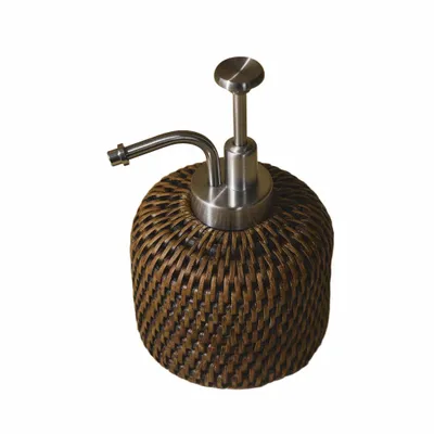 Soap dishes - Small Rattan Soap Dispenser - KING ZOO