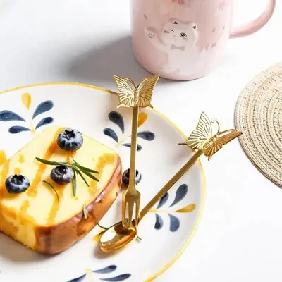 Flatware - Butterfly fork - Tapas & dessert - 4 colors - SOSTRAW & SMARTTHINGS