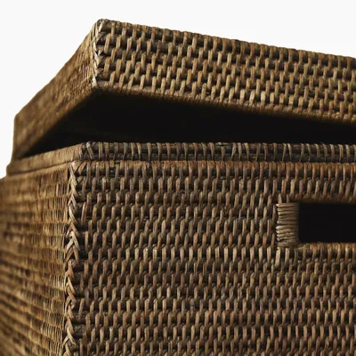 Baskets - Square Rattan Side Table - KING ZOO