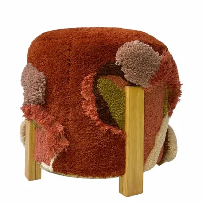 Design objects - Pouf stool, wool and cotton, TERRA1 - ATELIER SAGRADO