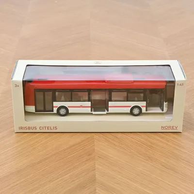 Jouets enfants - Bus Irisbus Rouge Plastigam 1/43 - NOREV
