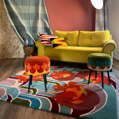 Tapestries - Carpet, Tapestry, Wool and Bamboo, SPRING1920 - ATELIER SAGRADO