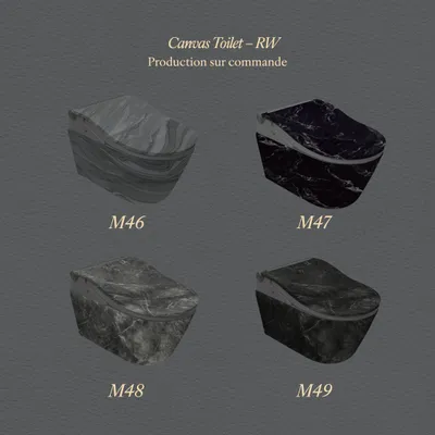 Céramique - Marbre Emotion Noir Series (M46,M47,M48,M49) – Toilet - ARTOLETTA® MAISON COLLECTION