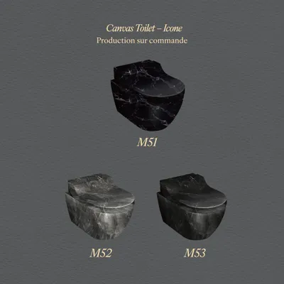 Céramique - Marbre Emotion Noir Series (M51,M52,M53) – Toilet - ARTOLETTA® MAISON COLLECTION
