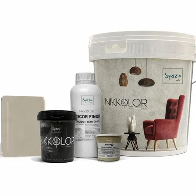 Indoor floor coverings - Complete Microcement Kit for 8 m² of Walls and Floors – Sand Clay - NIKKOLOR ITALIA