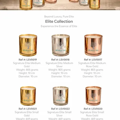 Objets design - signature Elite Medium - silver - LE SAVOIR VIVRE