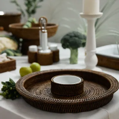 Plats et saladiers - Plateau à tremper en rotin - KING ZOO