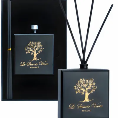 Cadeaux - Reed diffuser Flat .  Black  200 ml - LE SAVOIR VIVRE