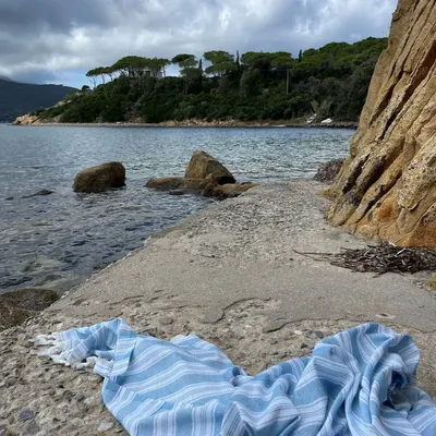 Piscines - fouta - pareo bleu océan - OTTOMANIA