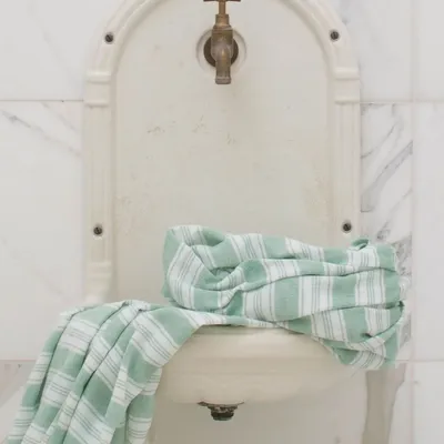 Piscines - fouta - pareo vert émeraude - OTTOMANIA