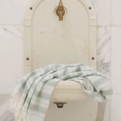 Pools - hammam towel - pareo grey green - OTTOMANIA