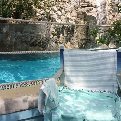 Pools - hammam towel - pareo grey green - OTTOMANIA