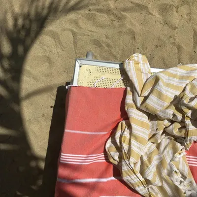 Piscines - fouta - pareo moutarde - OTTOMANIA