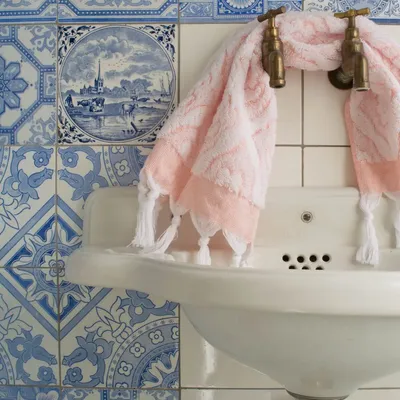 Chambres d'hôtels - serviette pêche - OTTOMANIA