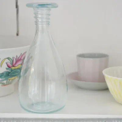 Verres - petite vase cou décoré, 15 cm - OTTOMANIA