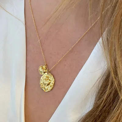 Jewelry - Ex Voto chain necklace and medal gold-Alia plaque - SOPHIE DESCHAMPS BIJOUX