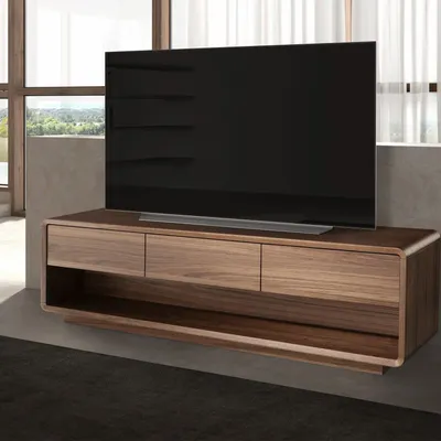 TV stands - Walnut TV unit - ANGEL CERDÁ