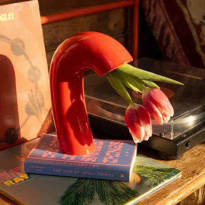 Vases - VITA Vase - Poppy Red - BIBAH
