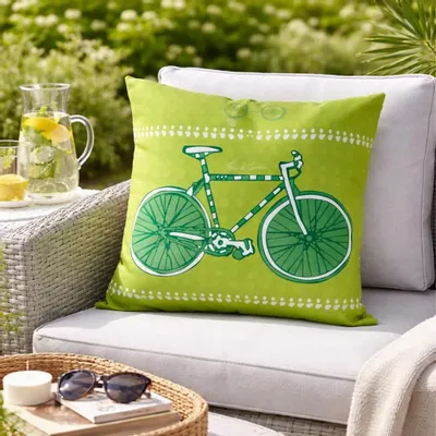 Garden textiles - Bici 45 x 45 outdoor cushion - Design by Juan de Lascurain - ARTDECORIS