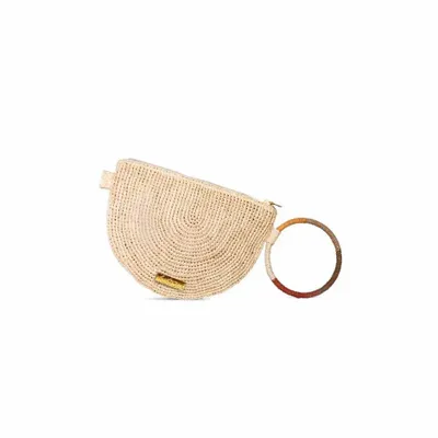 Sacs et cabas - Pochette raphia avec broderies multicolores LISA - KLEO