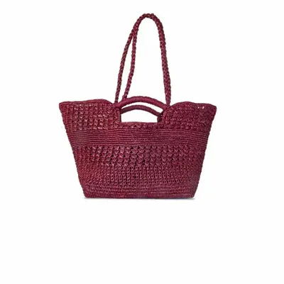 Sacs et cabas - Sac raphia à franges ELLA (Bordeaux) - KLEO