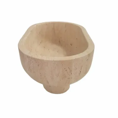 Trays - Bol en travertin beige - SAGIT