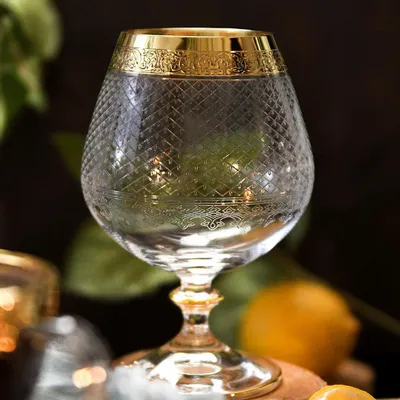 Verres à pied - Verres à cognac décorés 400ml Baron-BRG - COMBI POLAND GLASS DECORATOR