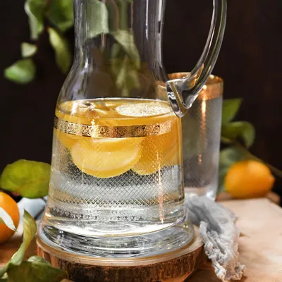 Verres à pied - Carafe décorée élégante 1,5 l Baron-bro - COMBI POLAND GLASS DECORATOR