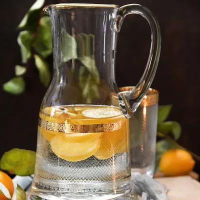 Verres à pied - Carafe décorée élégante 1,5 l Baron-bro - COMBI POLAND GLASS DECORATOR