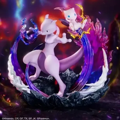 Produits sous licence  - POKEMON PRIME FIGURE MEW & MEWTWO - TOYBOX DISTRIBUTION