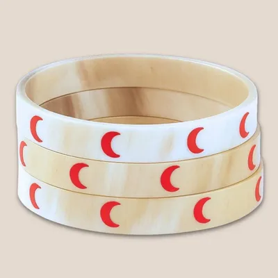 Jewelry - Bracelet Corne 10mm Lune Rouge 35 - VENTILLO - MALUNE
