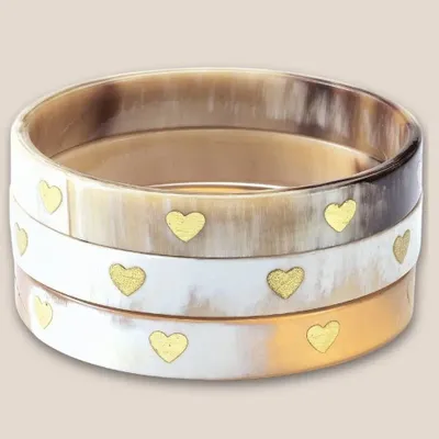 Jewelry - Bracelet Corne 10mm Coeur Or 01 - VENTILLO - MALUNE