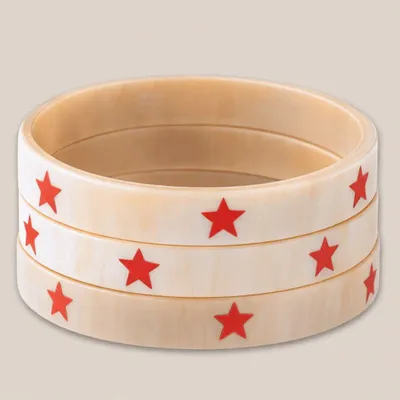 Jewelry - Bracelet Corne 10mm Etoile Rouge 35 - VENTILLO - MALUNE