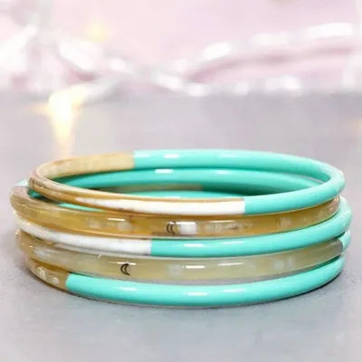 Jewelry - Jonc corne Vert d eau - VENTILLO - MALUNE