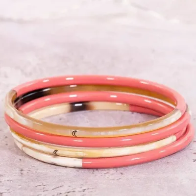 Jewelry - Jonc corne Lune Corail - VENTILLO - MALUNE
