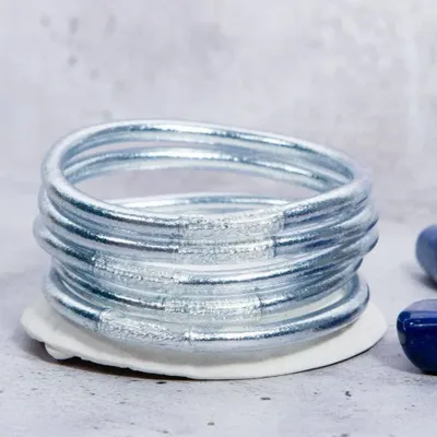 Bijoux - Jonc Bouddhiste 5mm Emblématique Argent - VENTILLO - MALUNE