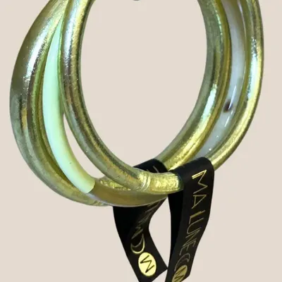 Jewelry - Jonc Bouddhiste 8mm Iconique Vert Pastel - VENTILLO - MALUNE