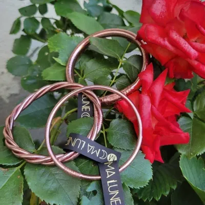 Jewelry - Jonc Bouddhiste Fin Rose Pastel - VENTILLO - MALUNE