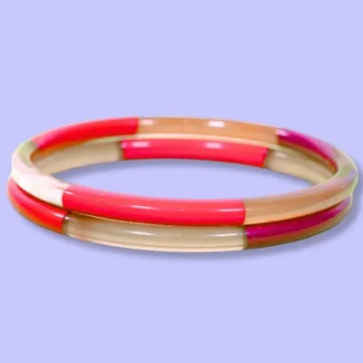 Jewelry - Jonc corne 3 Lignes Rose - VENTILLO - MALUNE