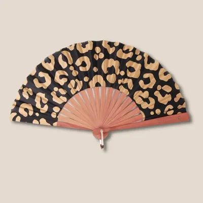 Bijoux - Eventail Mini 42 Leo Noir Or - VENTILLO - MALUNE