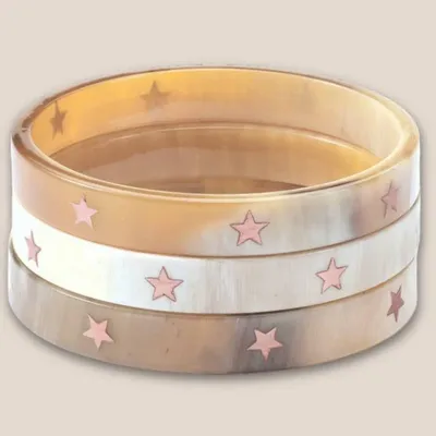 Bijoux - Bracelet Corne 10mm Etoile Champagne 02 - VENTILLO - MALUNE