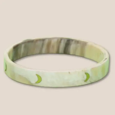 Bijoux - Bracelet Corne 10mm Lunes Argent 03 - VENTILLO - MALUNE