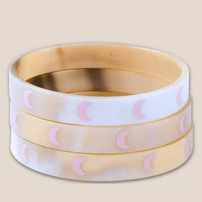 Jewelry - Bracelet Corne 10mm Lune Rose Pastel 21 - VENTILLO - MALUNE