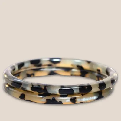 Jewelry - Bracelet Corne 6mm Léopard Noir 04 - VENTILLO - MALUNE