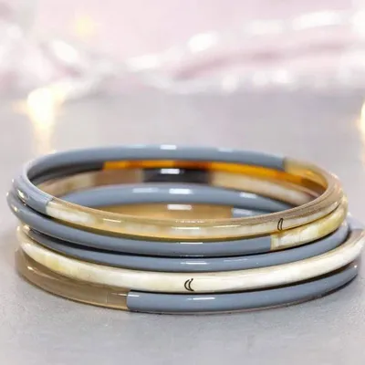 Jewelry - Jonc corne Gris Souris - VENTILLO - MALUNE