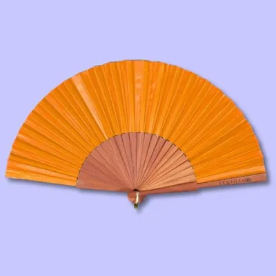 Bijoux - Eventail Uni 20 Orange - VENTILLO - MALUNE