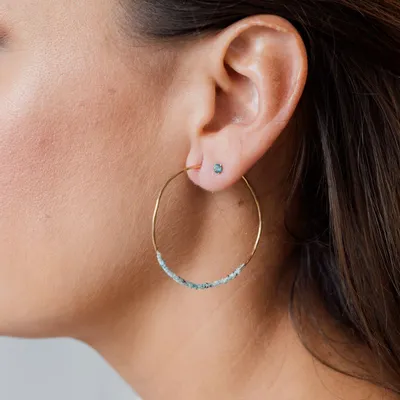 Jewelry - Light Hoop S Earrings - CAPA DESIGN LLC