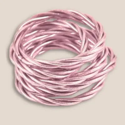 Jewelry - Jonc bouddhiste twist fin rose pastel - JOLIE JULIE